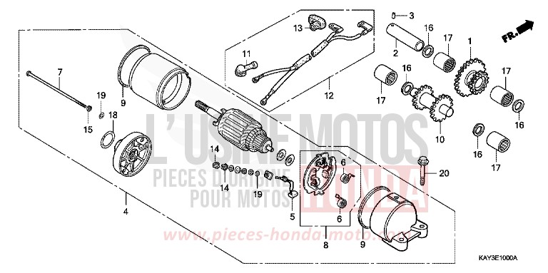 STARTER MOTOR for Transcity NASHI (NASHI) from 1989