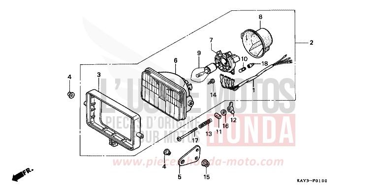 HEADLIGHT for Transcity NASHI (NASHI) from 1989