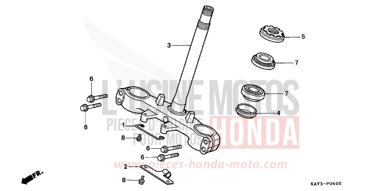 STEERING STEM for Transcity NASHI (NASHI) from 1989