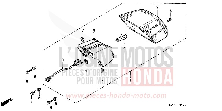 TAILLIGHT for Transcity NASHI (NASHI) from 1989