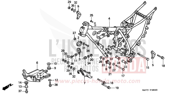 FRAME BODY for Transcity NASHI (NASHI) from 1989
