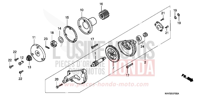 OIL PUMP for Transcity VERNIER GRAY METALLIC (NH168B) from 1995