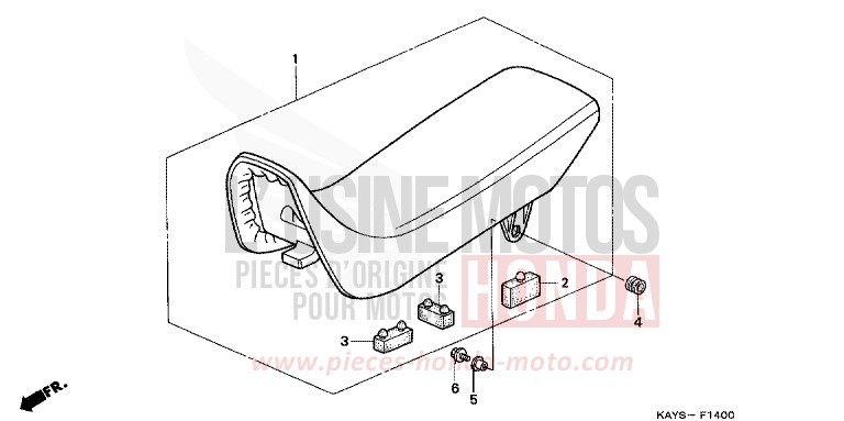 SEAT for Transcity VERNIER GRAY METALLIC (NH168B) from 1995