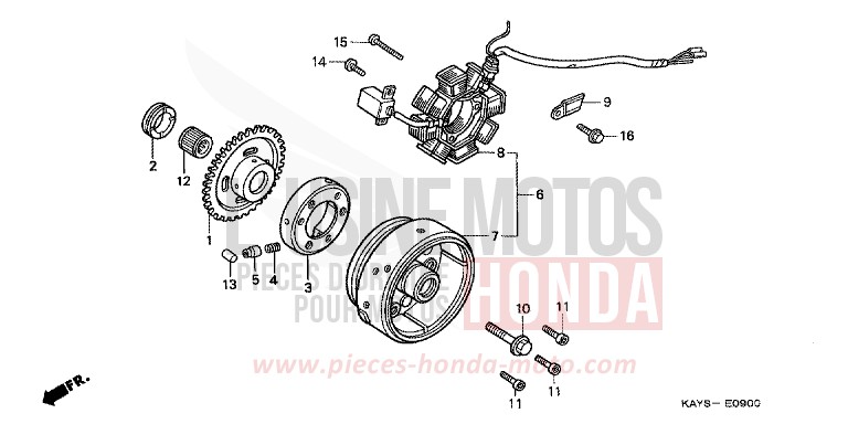 GENERATOR for Transcity PEARL ATLANTIS BLUE (B142H) from 1995