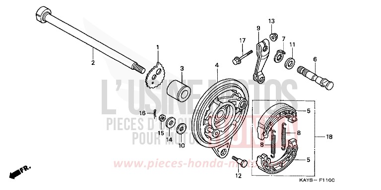 REAR BRAKE PANEL for Transcity PEARL ATLANTIS BLUE (B142H) from 1995