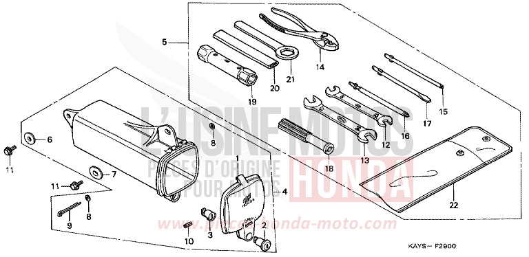 TOOLS for Transcity PEARL ATLANTIS BLUE (B142H) from 1995