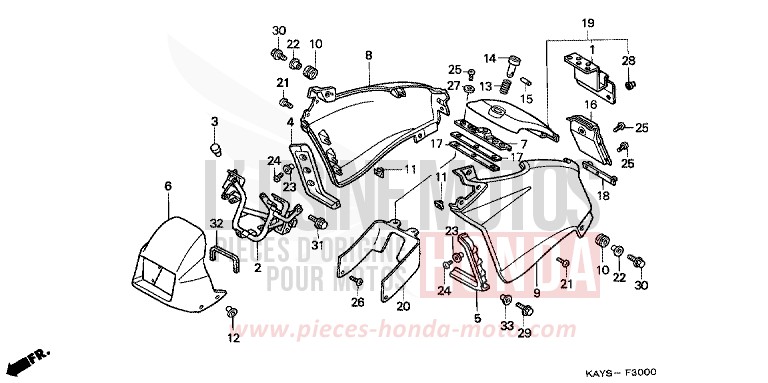 COWL for Transcity PEARL ATLANTIS BLUE (B142H) from 1995