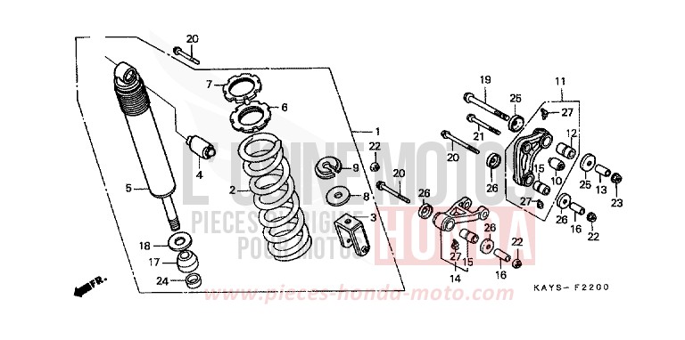REAR CUSHION for Transcity VERNIER GRAY METALLIC (NH168B) from 1995