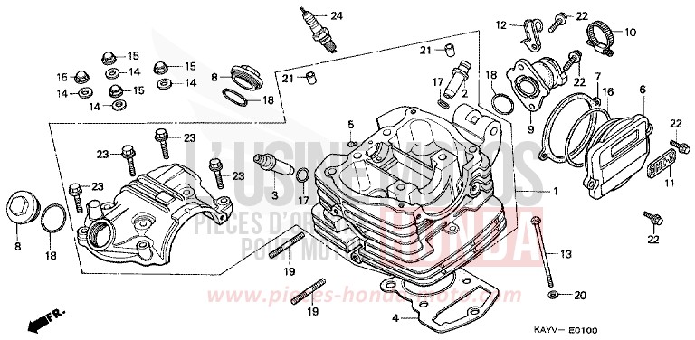 CYLINDER HEAD for Transcity BLACK (NH1D) from 1997