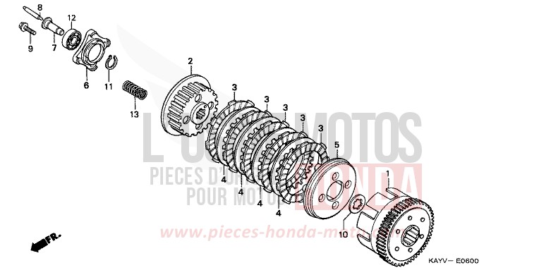 CLUTCH for Transcity BLACK (NH1D) from 1997