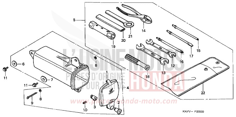 TOOLS for Transcity RADIANT RED METALLIC (R218K) from 1997