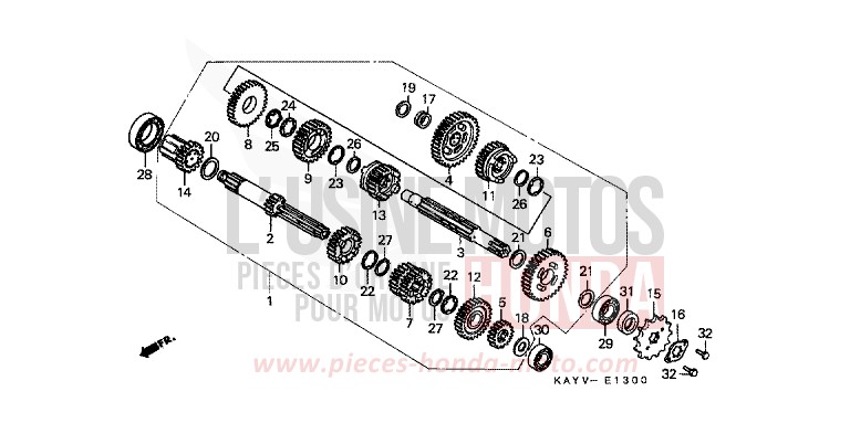 TRANSMISSION for Transcity BLACK (NH1D) from 1997