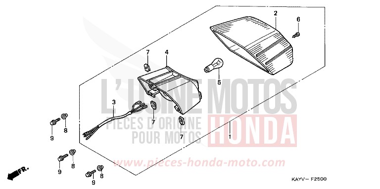 TAILLIGHT for Transcity BLACK (NH1D) from 1997