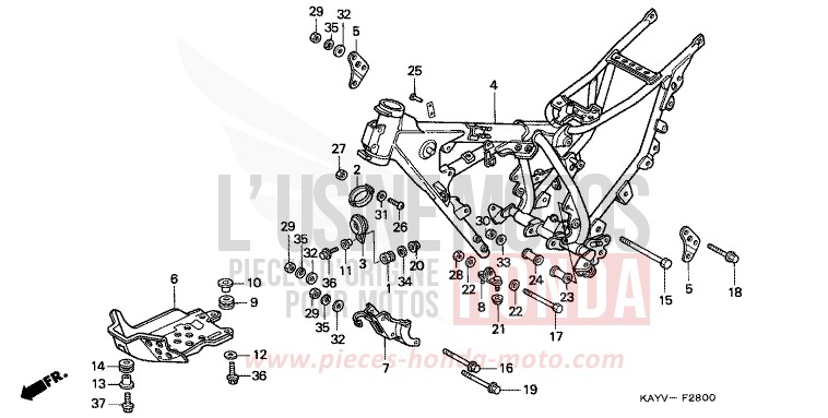 FRAME BODY for Transcity BLACK (NH1D) from 1997