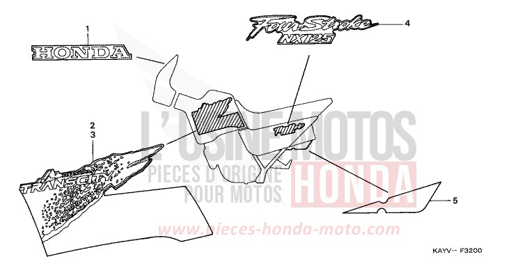 MARK for Transcity RADIANT RED METALLIC (R218K) from 1997