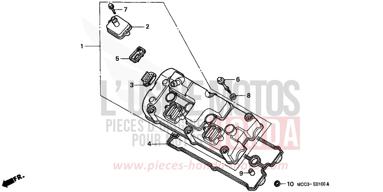 CYLINDER HEAD COVER for CB1100SF PEARL FLASH YELLOW (Y163) from 2001