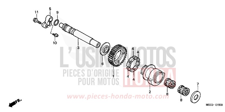 BILANCIERE per CB1100SF CANDY BLAZING RED (R195) del 2000