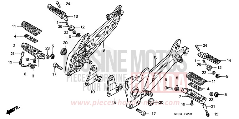 STEP for CB1100SF CANDY BLAZING RED (R195) from 2000