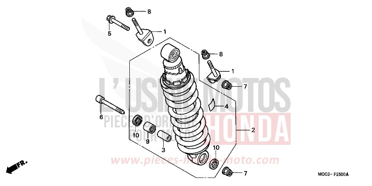REAR CUSHION for CB1100SF CANDY TAHITIAN BLUE (PB215) from 2000