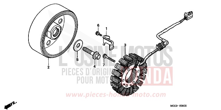 GENERATOR for CB1100SF MUTE BLACK METALLIC (NH359) from 2000