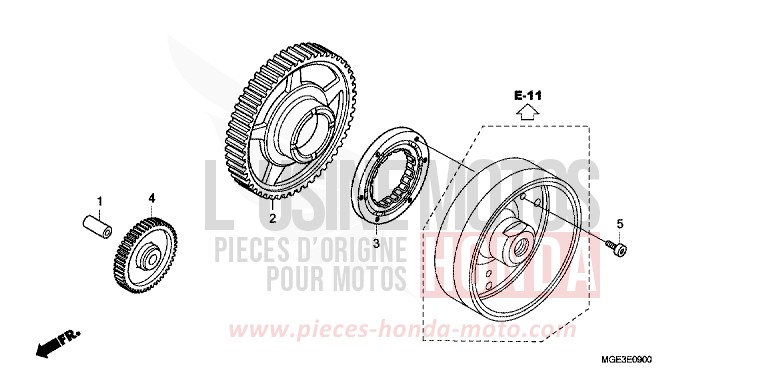 STARTING CLUTCH for VFR1200F TITANIUM BLADE METALLIC (YR316) from 2012
