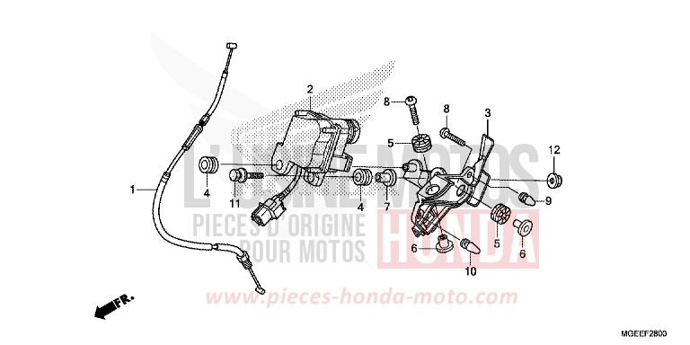SERVO MOTOR for VFR1200F PEARL GLARE WHITE (NHB53) from 2015