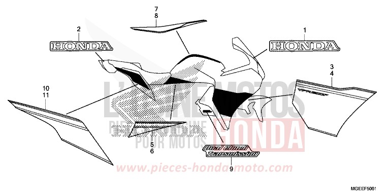 MARK (2) for VFR1200F PEARL GLARE WHITE (NHB53) from 2015