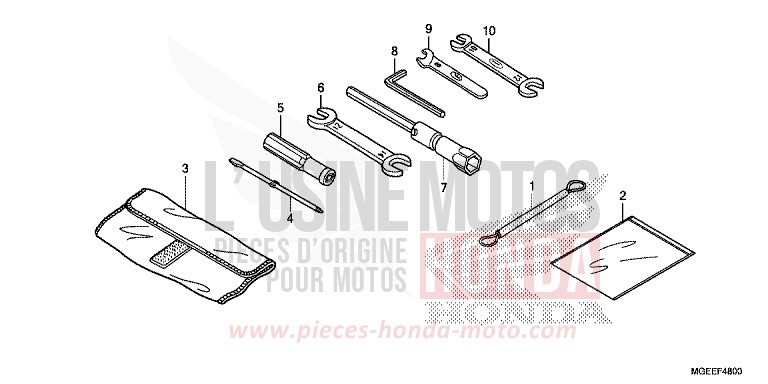 TOOL for VFR1200F CANDY PROMINENCE RED (R342) from 2015