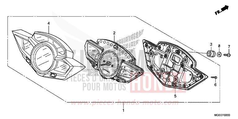 METER for VFR1200F TITANIUM BLADE METALLIC (YR316) from 2015
