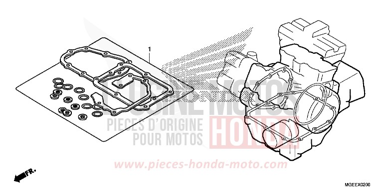 GASKET KIT B for VFR1200F PEARL GLARE WHITE (NHB53) from 2015