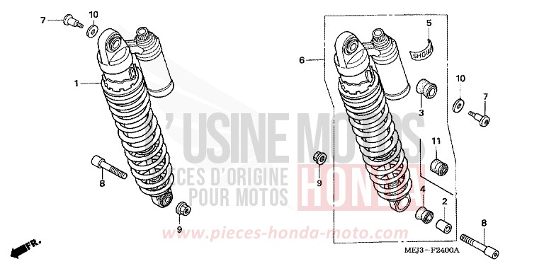 REAR CUSHION for CB1300 DARKNESS BLACK METALLIC (NH463) from 2005