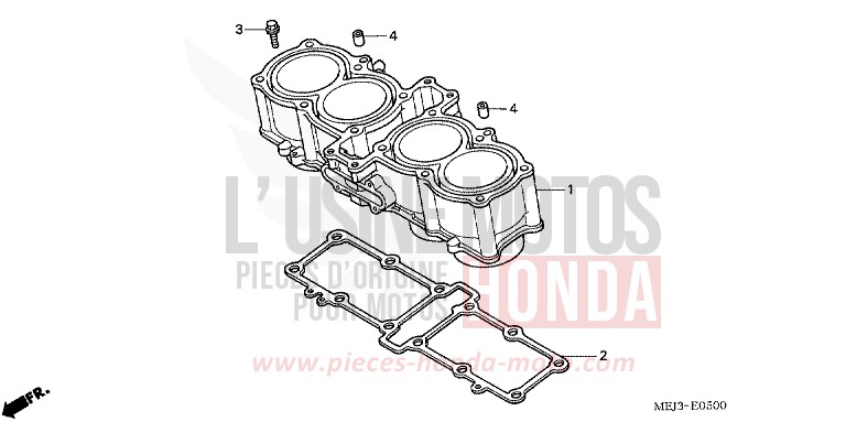 CYLINDER for CB1300 DARKNESS BLACK METALLIC (NH463) from 2005