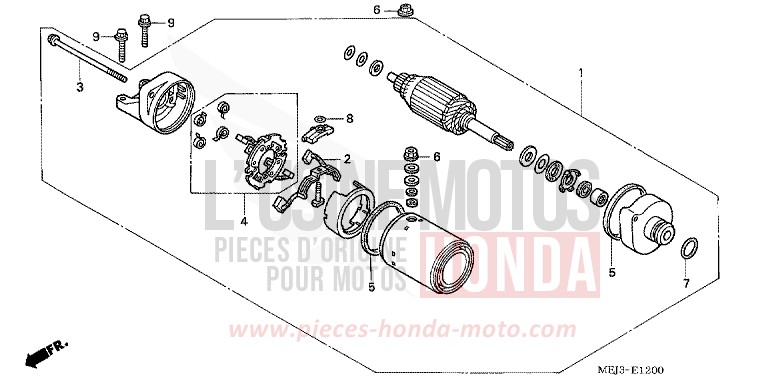STARTING MOTOR for CB1300 DARKNESS BLACK METALLIC (NH463) from 2005
