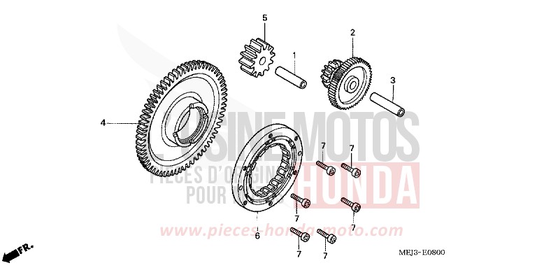 STARTING CLUTCH for CB1300 PEARL FADELESS WHITE (NH341) from 2003