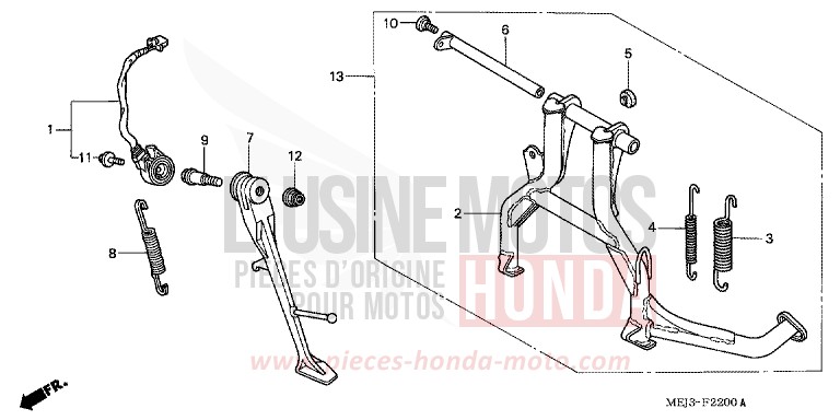 STAND for CB1300S PEARL FADELESS WHITE (NH341K) from 2005