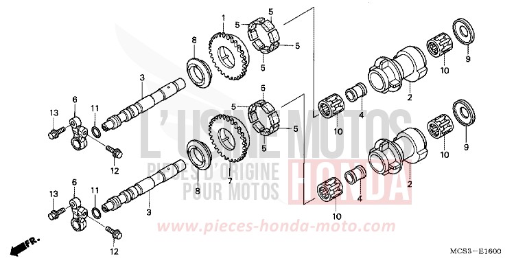 BALANCER SHAFT for ST1300 AMAZONA GREEN METALLIC (BG125) from 2002