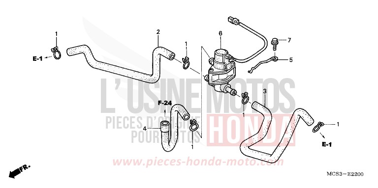 AIR INJECTION CONTROL VALVE for ST1300 SHASTA WHITE (NH138) from 2002