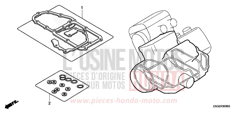 GASKET KIT B for ST1300 TOWER SILVER METALLIC (NH478) from 2002