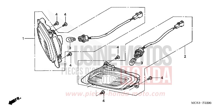 WINKER for ST1300 DIGITAL SILVER METALLIC (NHA30) from 2004