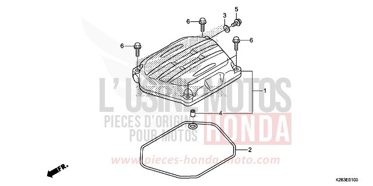 CYLINDER HEAD COVER for CRF125 EXTREME RED (R292) from 2017
