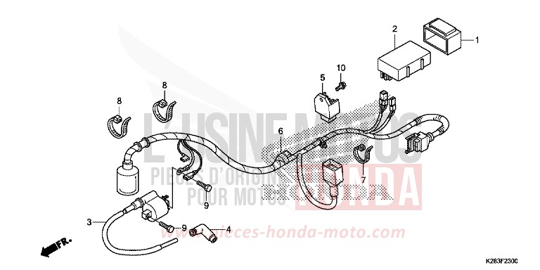 WIRE HARNESS (CRF125F/FB E/H/J) for CRF125F EXTREME RED (R292) from 2014