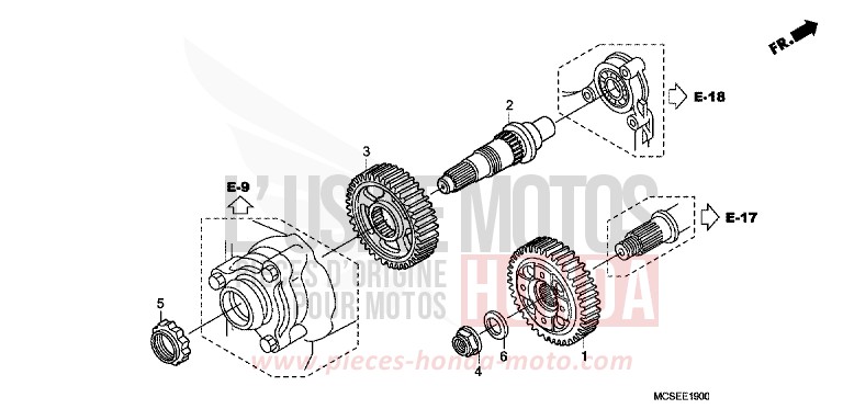 FINAL GEAR for ST1300 DIGITAL SILVER METALLIC (NHA30) from 2014