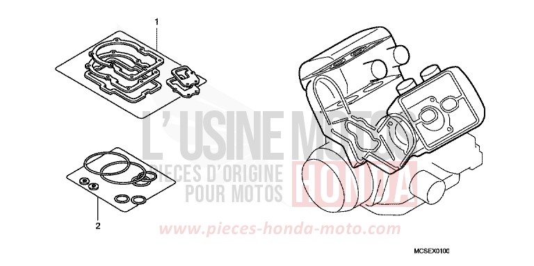 GASKET KIT A for ST1300 DIGITAL SILVER METALLIC (NHA30) from 2014