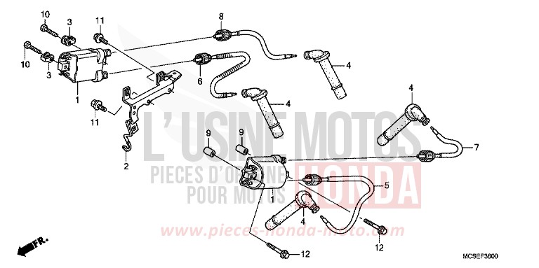 IGNITION COIL for ST1300 DIGITAL SILVER METALLIC (NHA30) from 2014