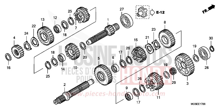 TRANSMISSION for ST1300 GRAPHITE BLACK (NHB01) from 2014