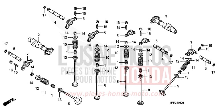CAMSHAFT/VALVE for VT1300CX GRAPHITE BLACK (NHB01) from 2010
