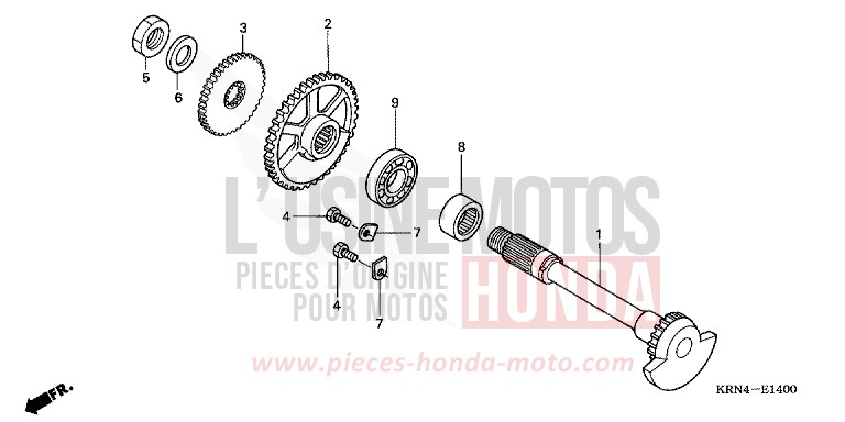 BALANCER for CRF250R EXTREME RED (R292) from 2004