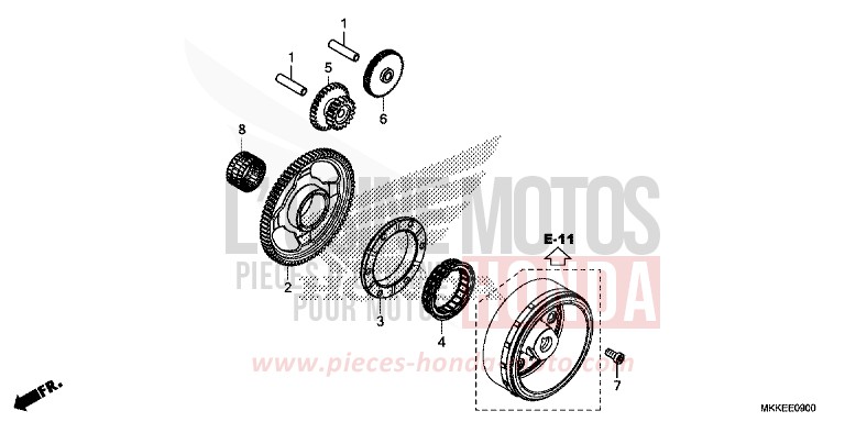 STARTING CLUTCH for CRF1000 DEGITAL SILVER METALLIC (NHA30D) from 2019