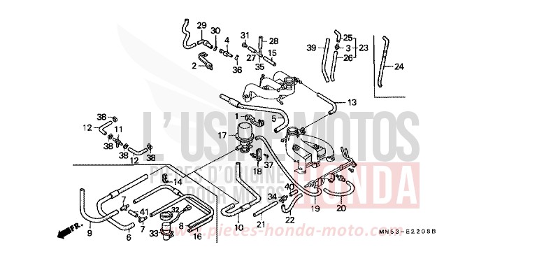 TUBING (7) for Goldwing PB192D (PB192D) from 1990