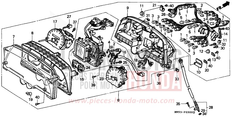METER for Goldwing PB192D (PB192D) from 1990